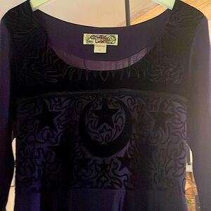 Eternal Love dress velvet star moon Gauze material